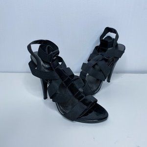 Jessica Simpson black strappy heels